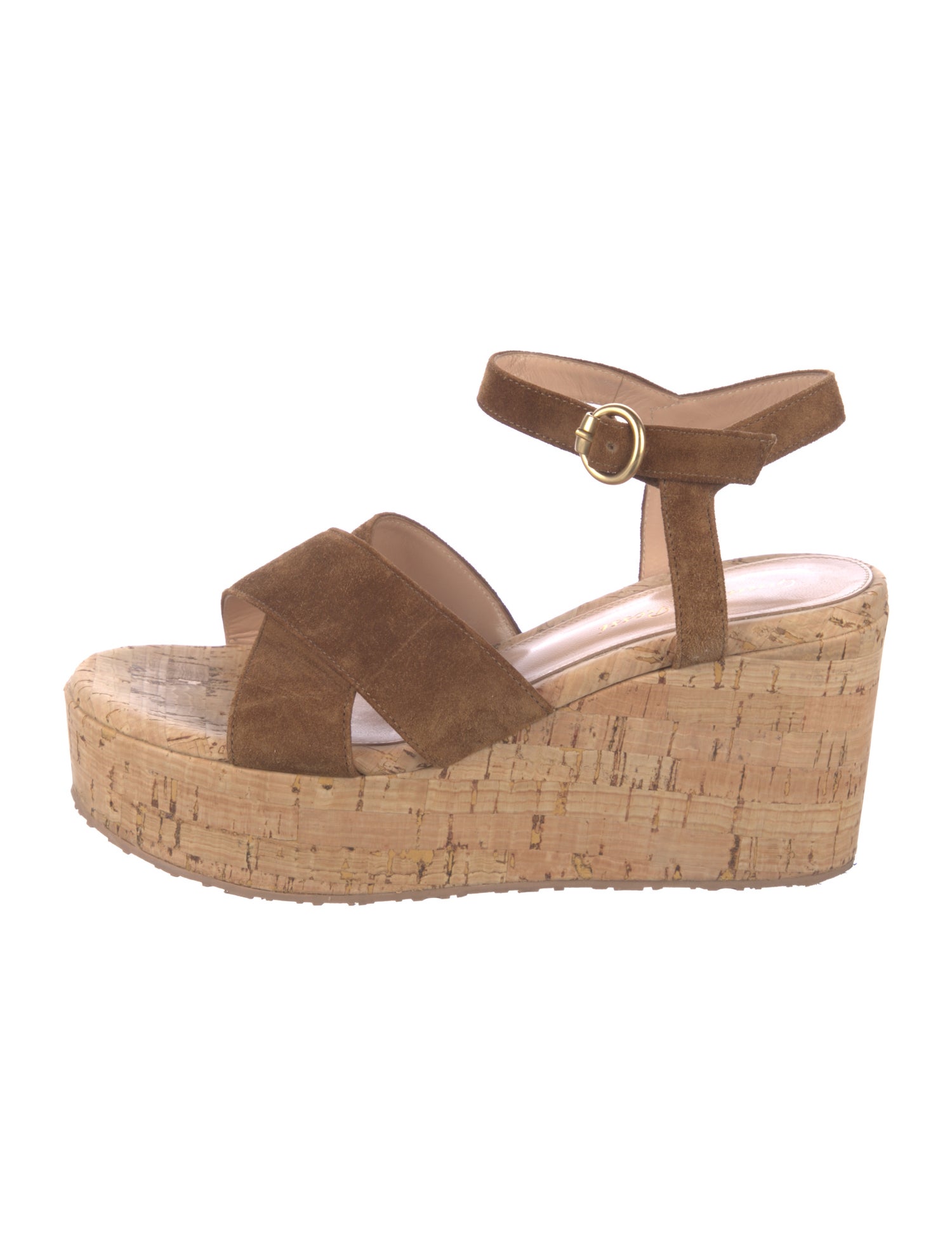 Gianvito Rossi Suede Colorblock Pattern Mules