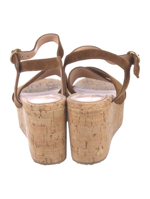 Gianvito Rossi Suede Colorblock Pattern Mules