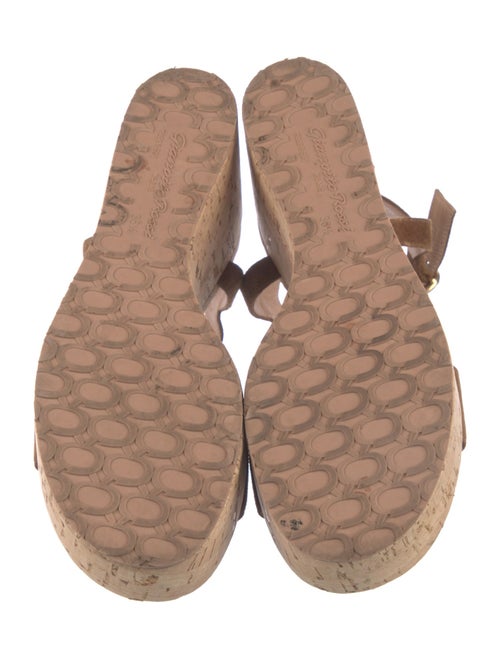 Gianvito Rossi Suede Colorblock Pattern Mules