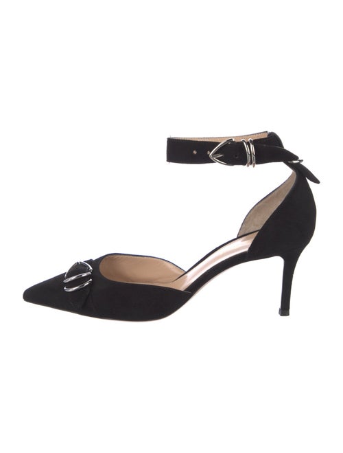 Gianvito Rossi Suede D'Orsay Pumps