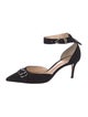 Gianvito Rossi Suede D'Orsay Pumps