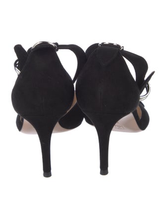 Gianvito Rossi Suede D'Orsay Pumps