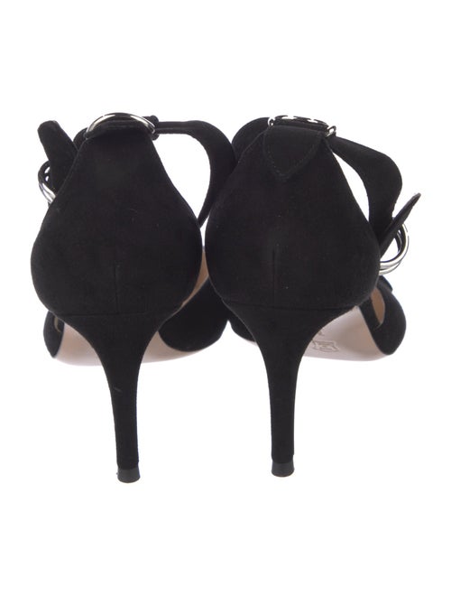 Gianvito Rossi Suede D'Orsay Pumps