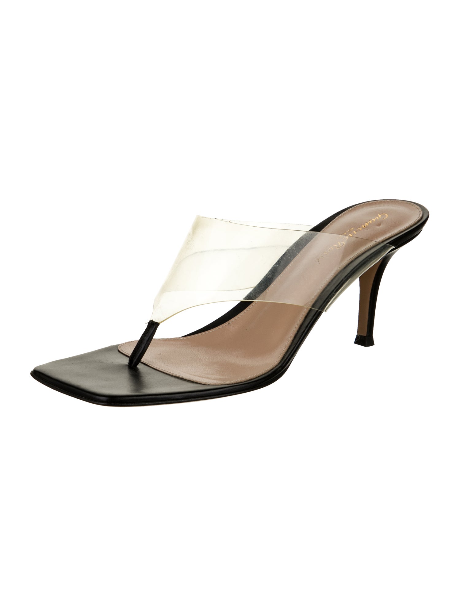 Gianvito Rossi Leather Slides