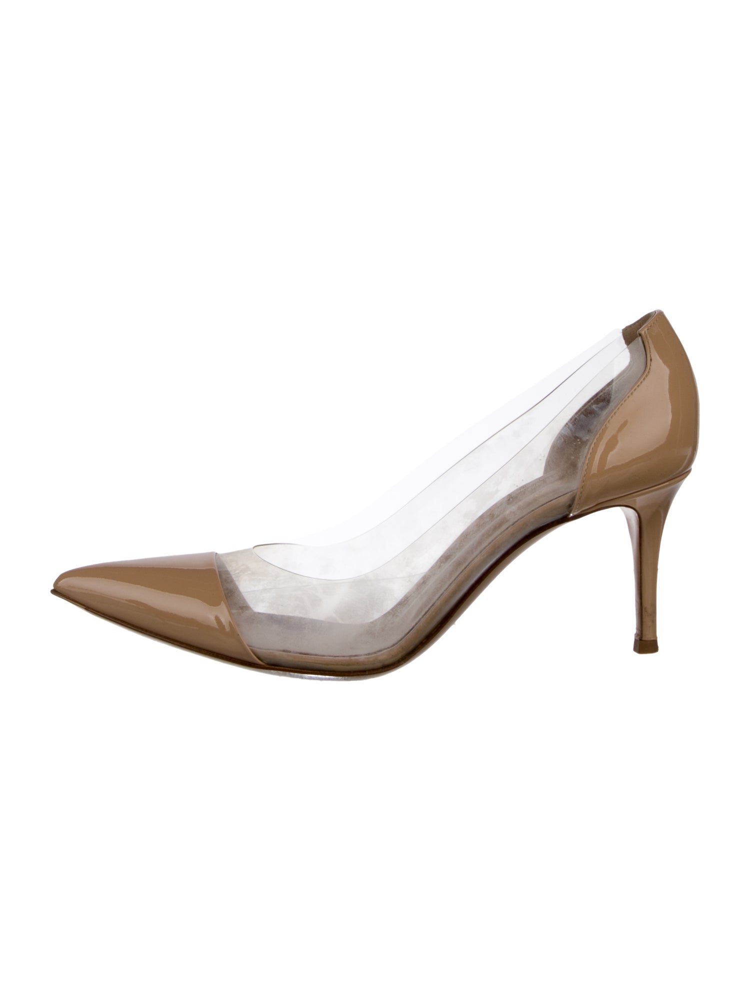 Gianvito Rossi Patent Leather Grosgrain Trim Pumps