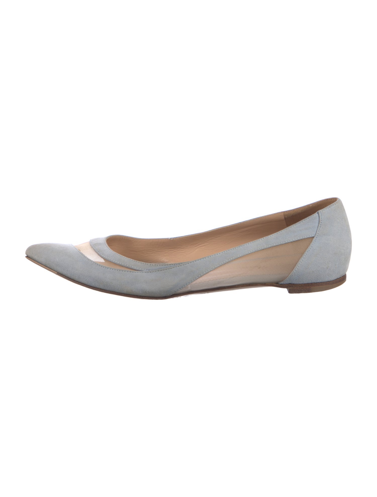 Gianvito Rossi Suede Ballet Flats