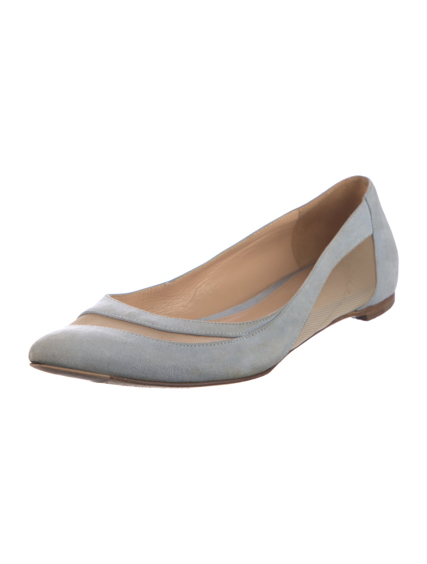 Gianvito Rossi Suede Ballet Flats