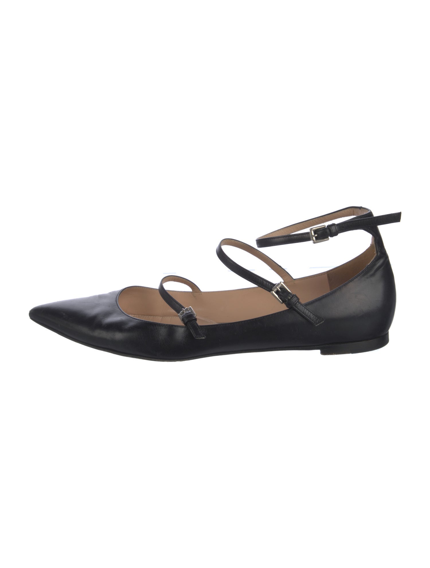 Gianvito Rossi Leather Mary Jane Flats