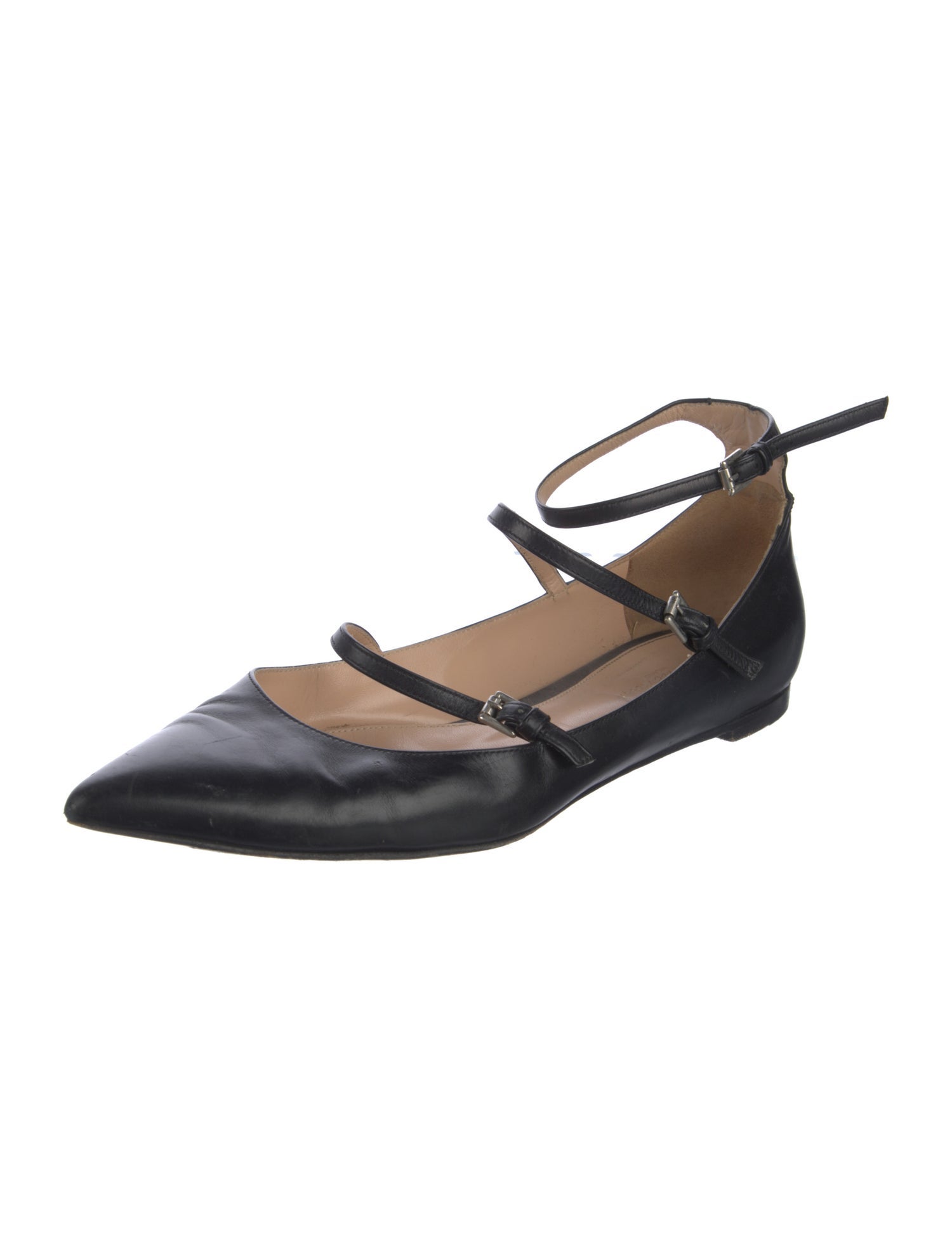 Gianvito Rossi Leather Mary Jane Flats
