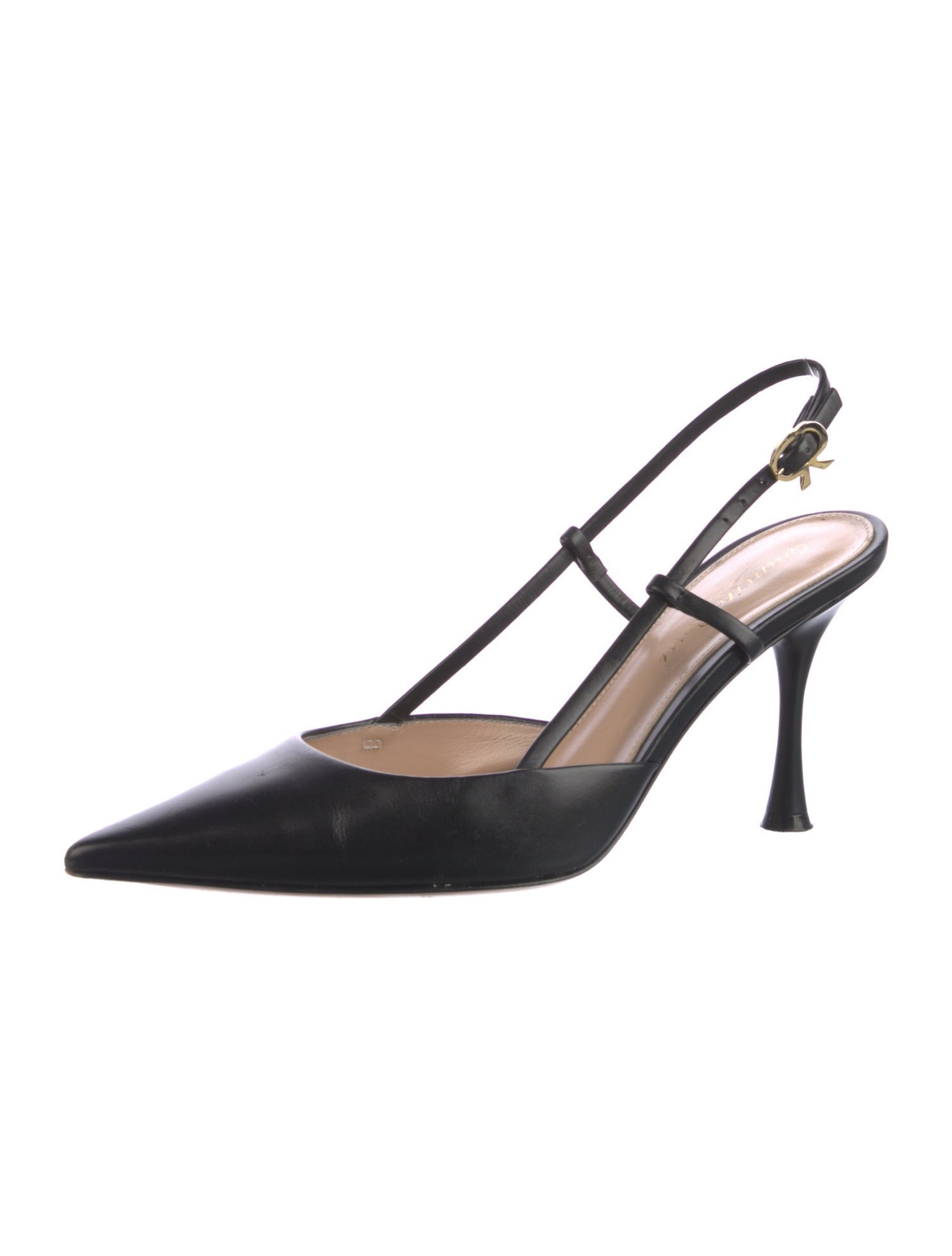 Gianvito Rossi Leather Slingback Pumps