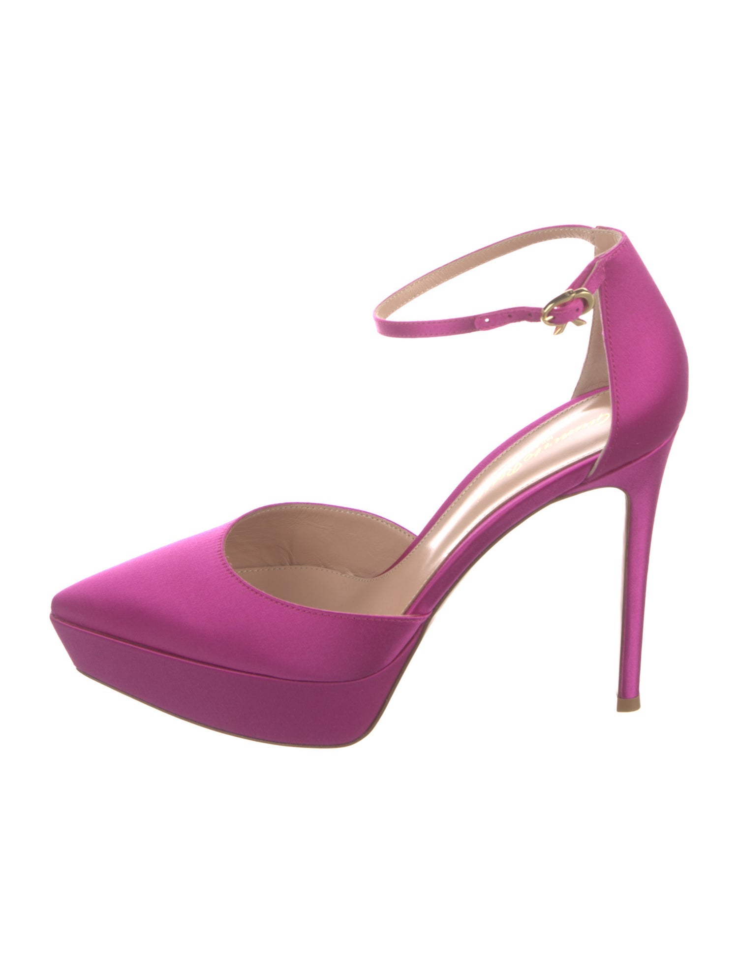 Gianvito Rossi Satin D'Orsay Pumps