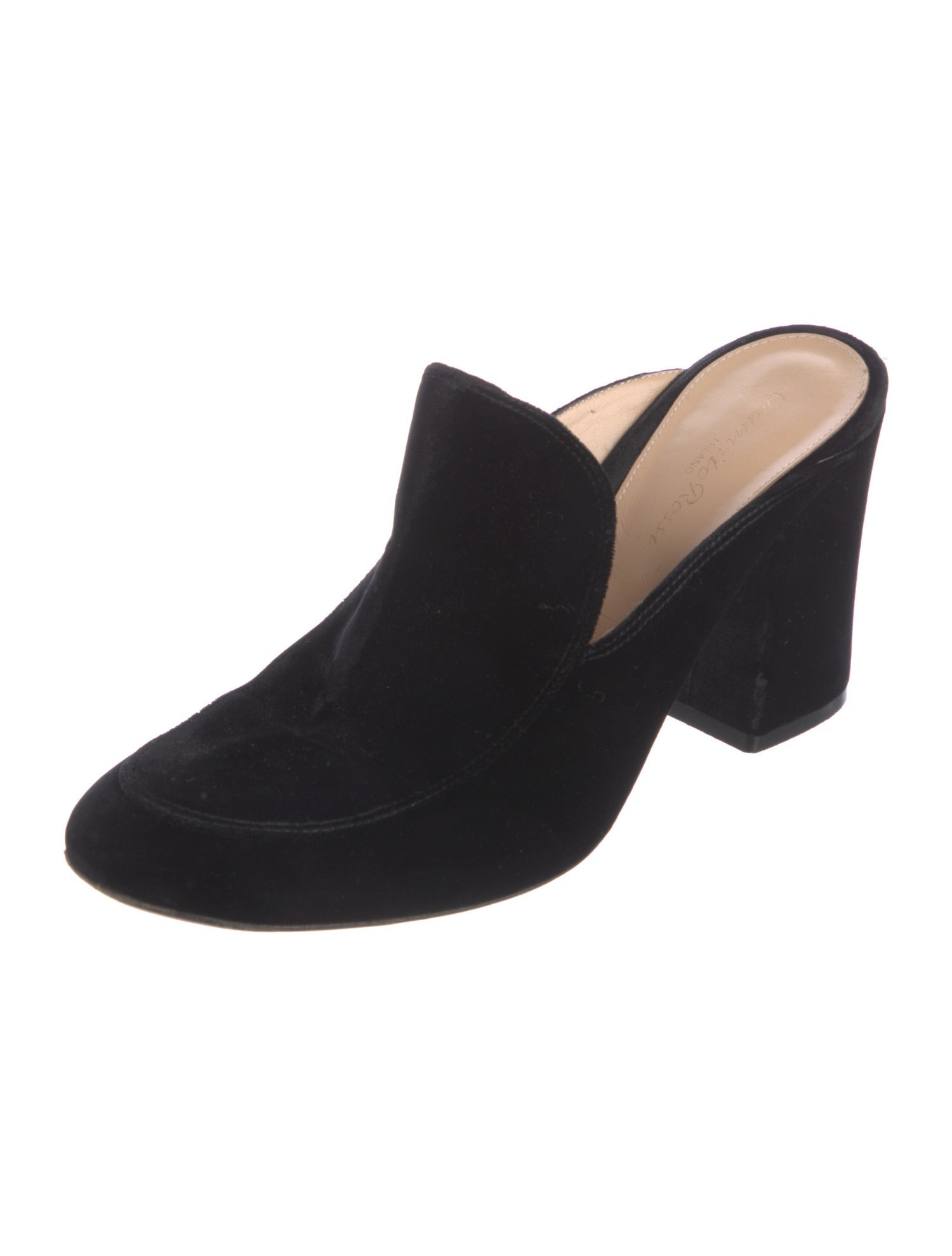 Gianvito Rossi Velvet Mules