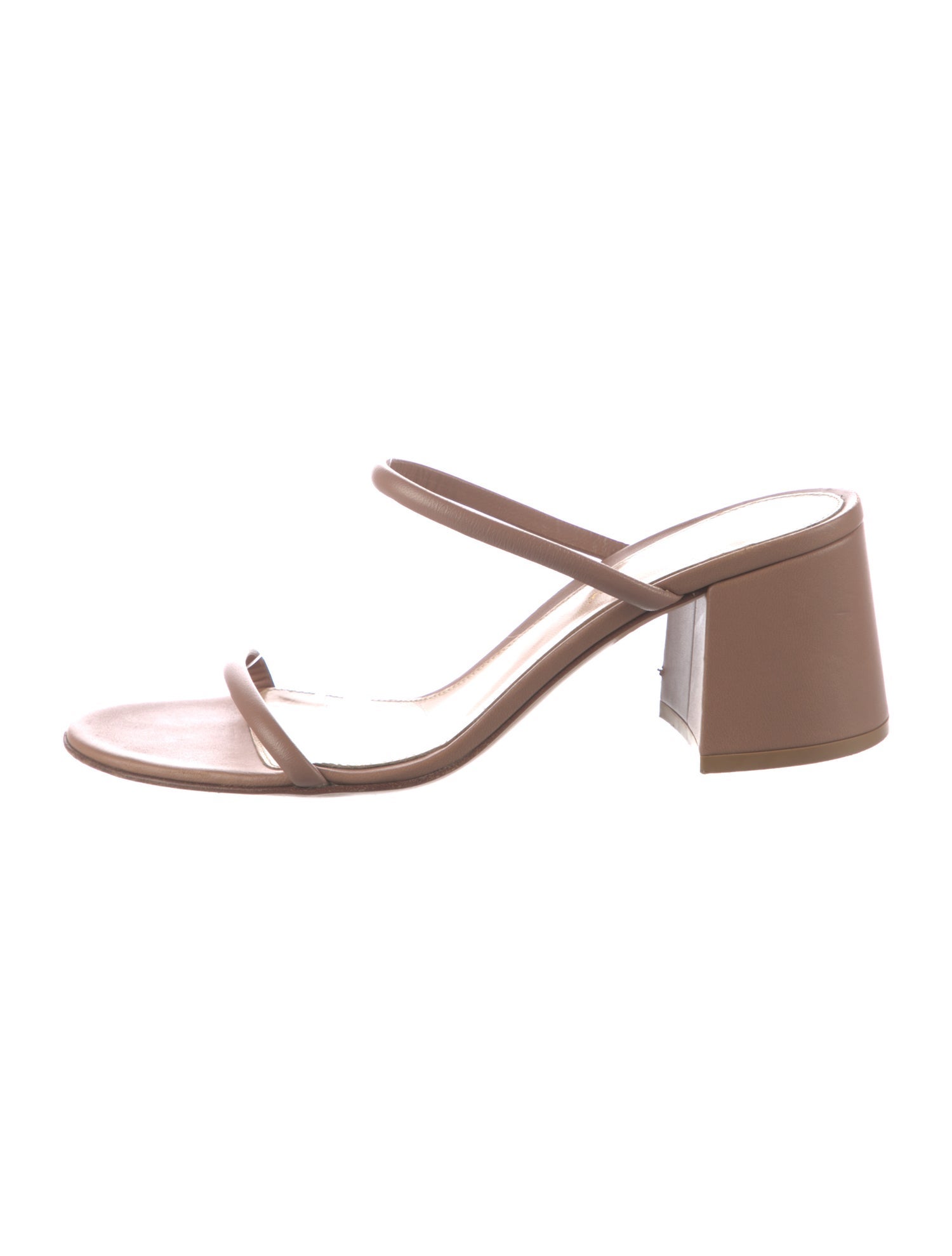 Gianvito Rossi Leather Slides