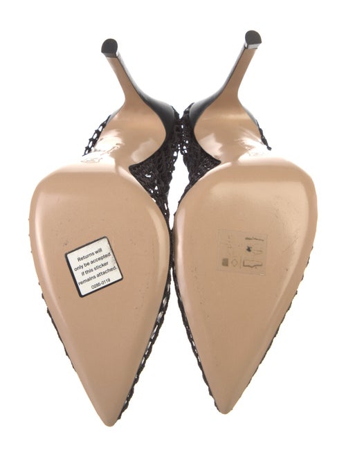 Gianvito Rossi Mesh Slingback Pumps