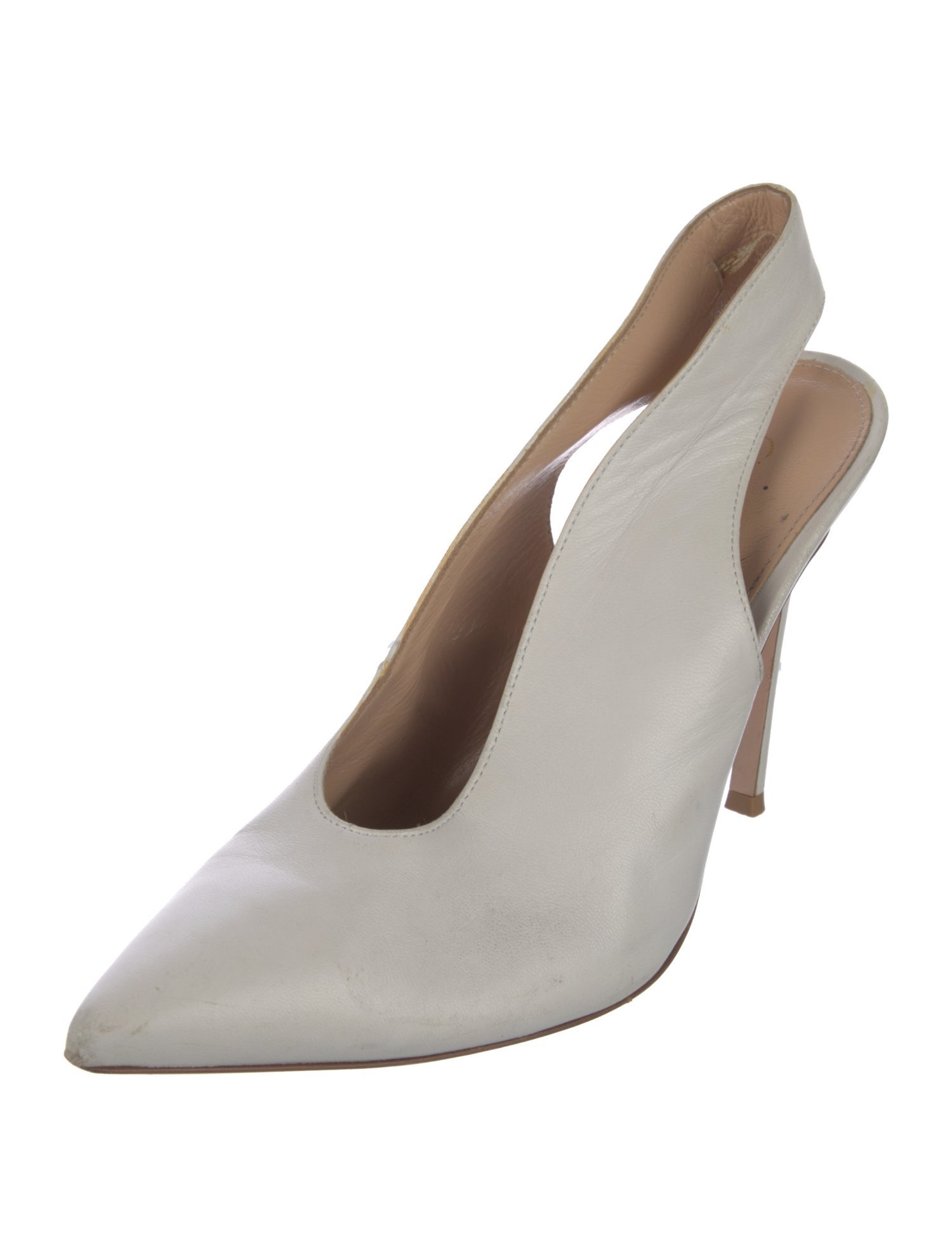 Gianvito Rossi Leather Slingback Pumps