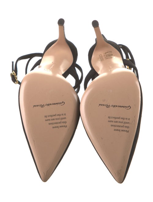 Gianvito Rossi Suede D'Orsay Pumps