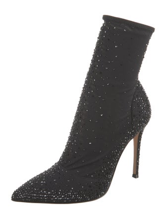 Gianvito Rossi Crystal Embellishments Sock Boots