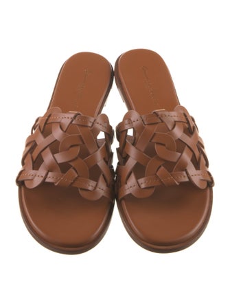 Gianvito Rossi Leather Slides