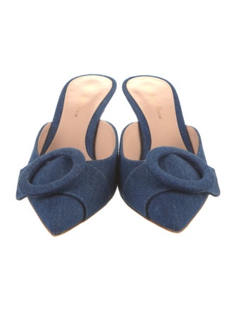 Gianvito Rossi Denim Mules
