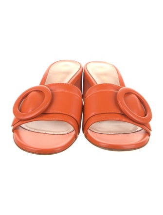 Gianvito Rossi Leather Slides