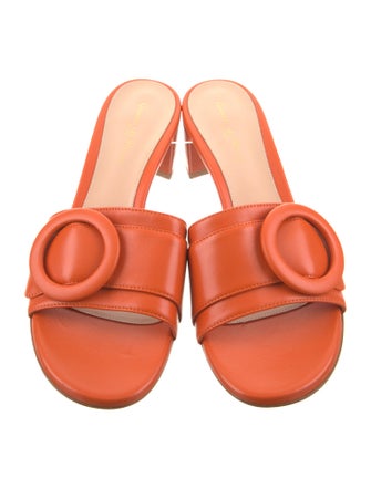 Gianvito Rossi Leather Slides
