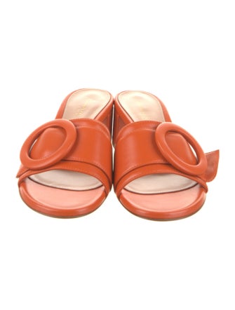 Gianvito Rossi Leather Slides
