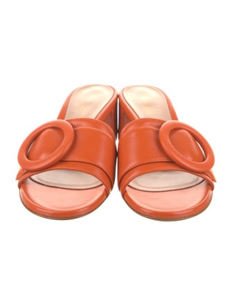 Gianvito Rossi Leather Slides