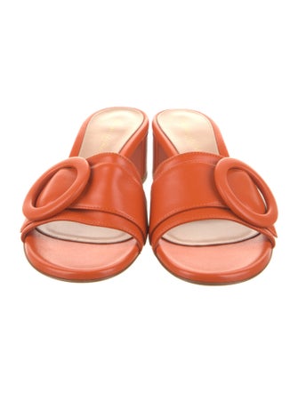 Gianvito Rossi Leather Slides