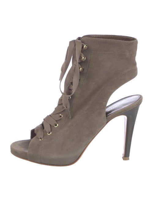 Gianvito Rossi Suede Lace-Up Boots