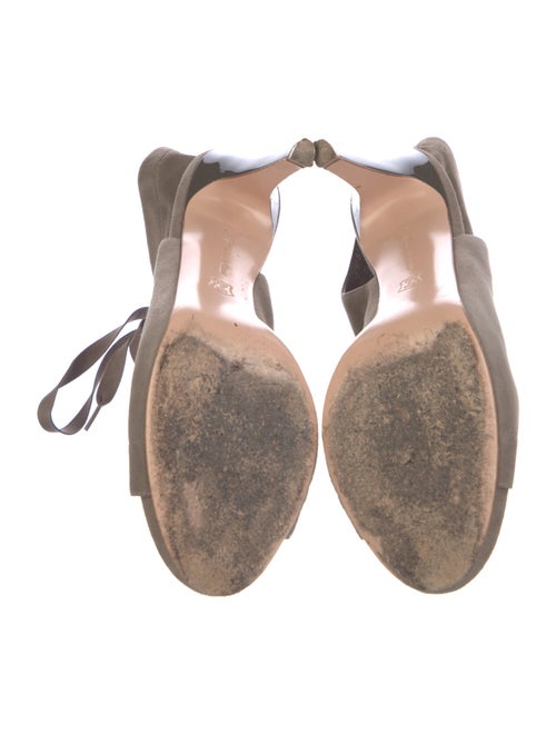 Gianvito Rossi Suede Lace-Up Boots