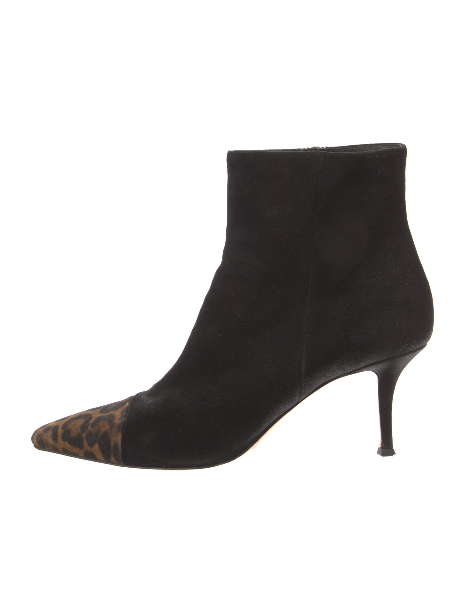 Gianvito Rossi Suede Animal Print Boots