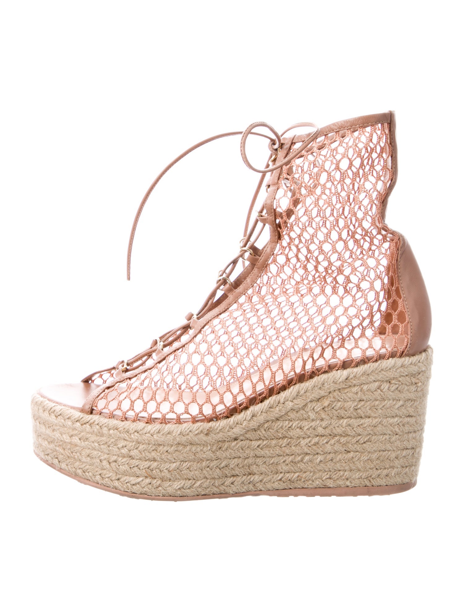 Gianvito Rossi Leather Leather Trim Embellishment Espadrilles