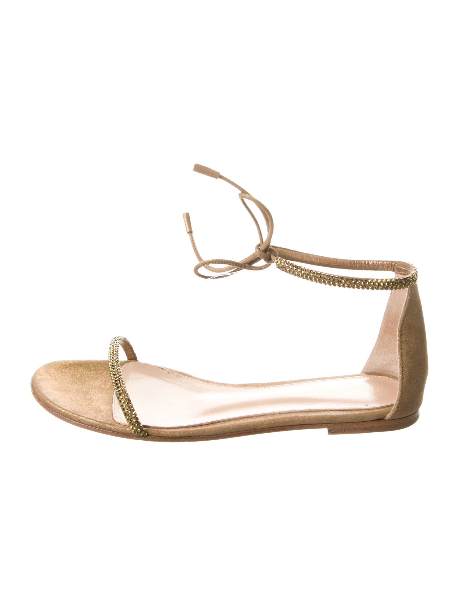 Gianvito Rossi Crystal Embellishments Sandals