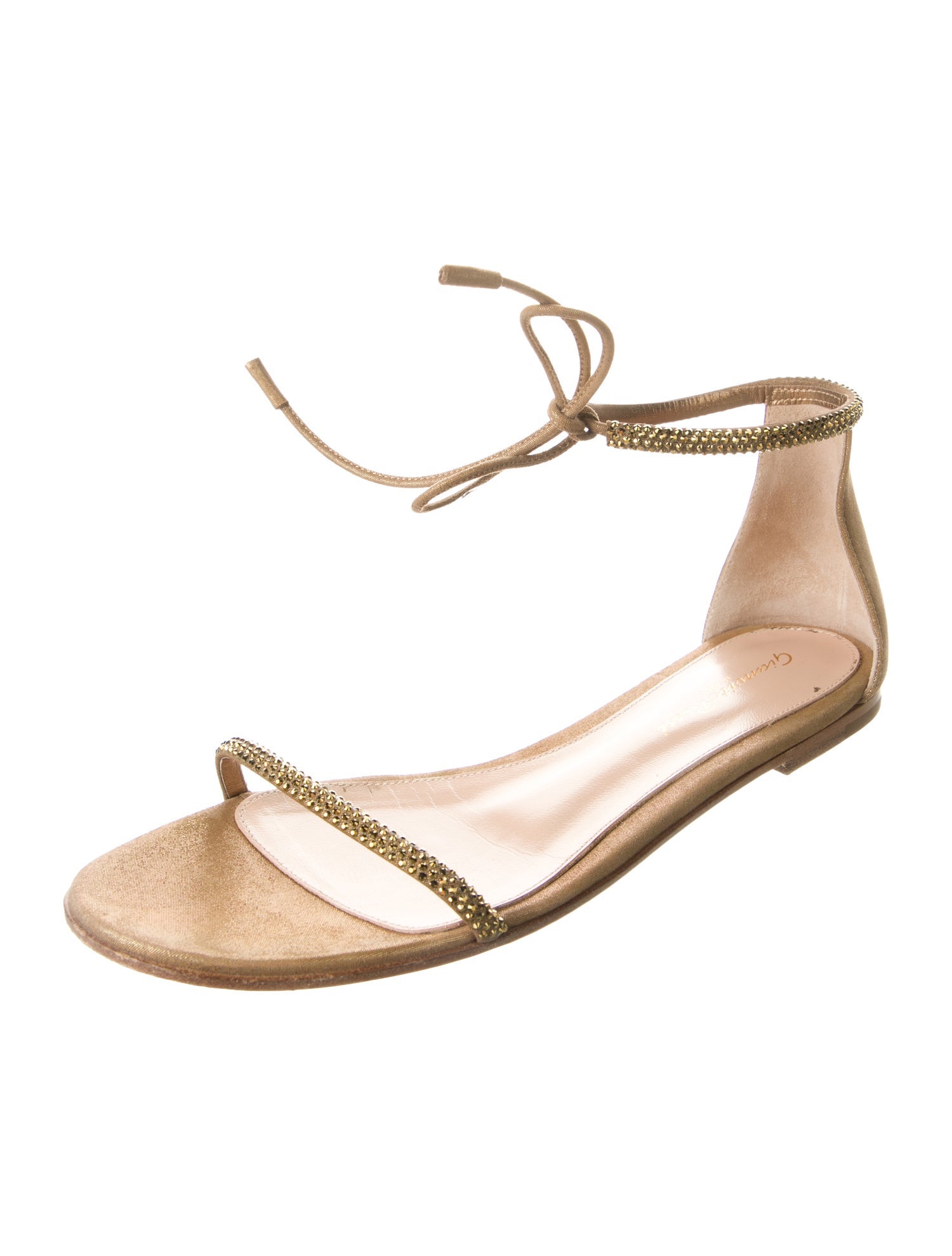 Gianvito Rossi Crystal Embellishments Sandals