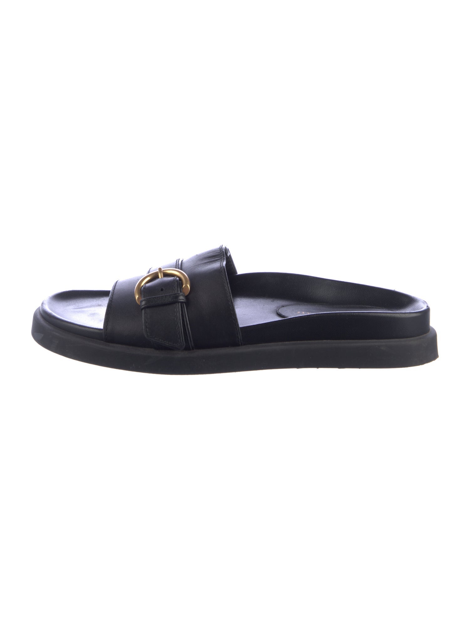 Gianvito Rossi Leather Slides