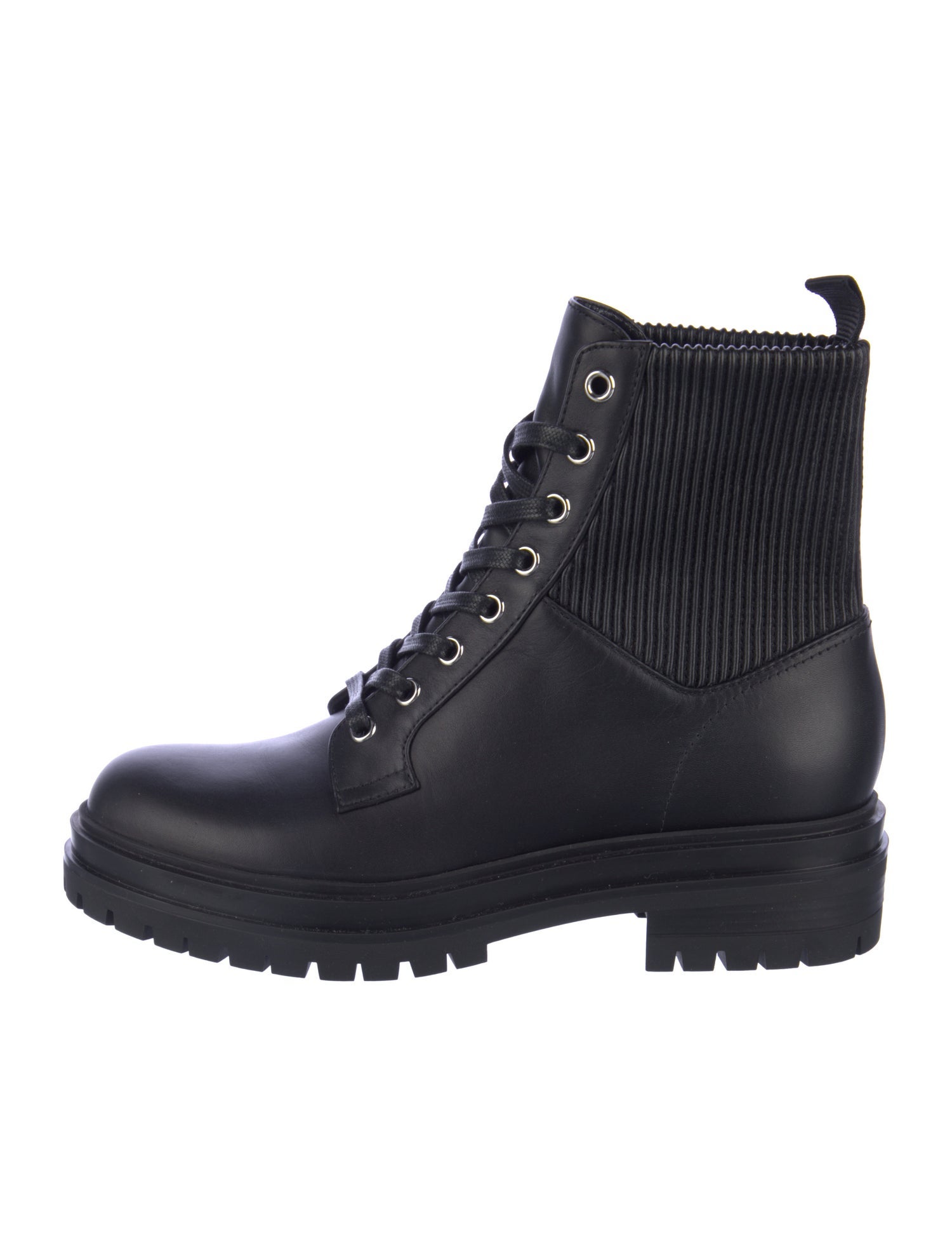 Gianvito Rossi Leather Combat Boots