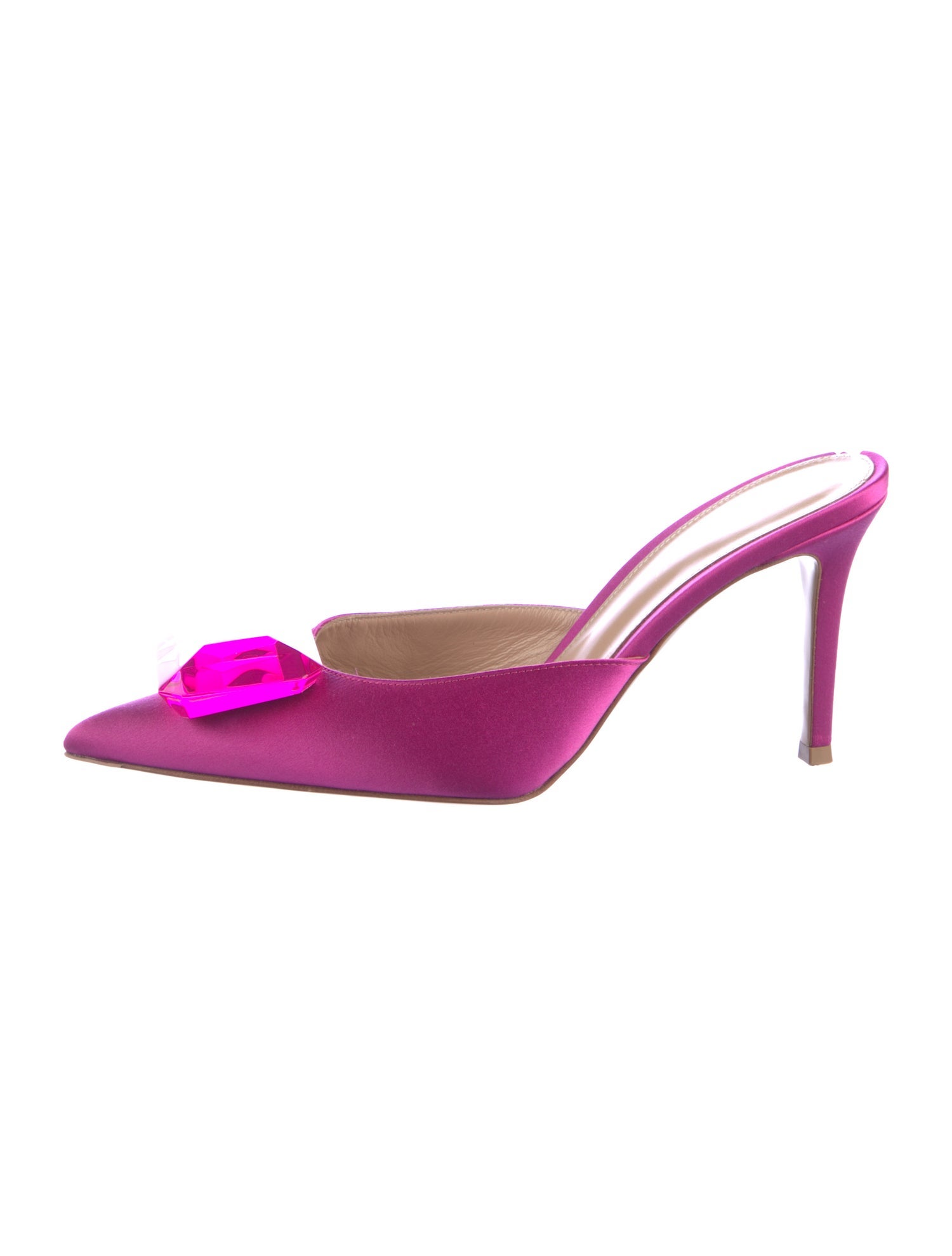 Gianvito Rossi Satin Mules