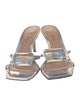 Gianvito Rossi Patent Leather Crystal Embellishments Slides