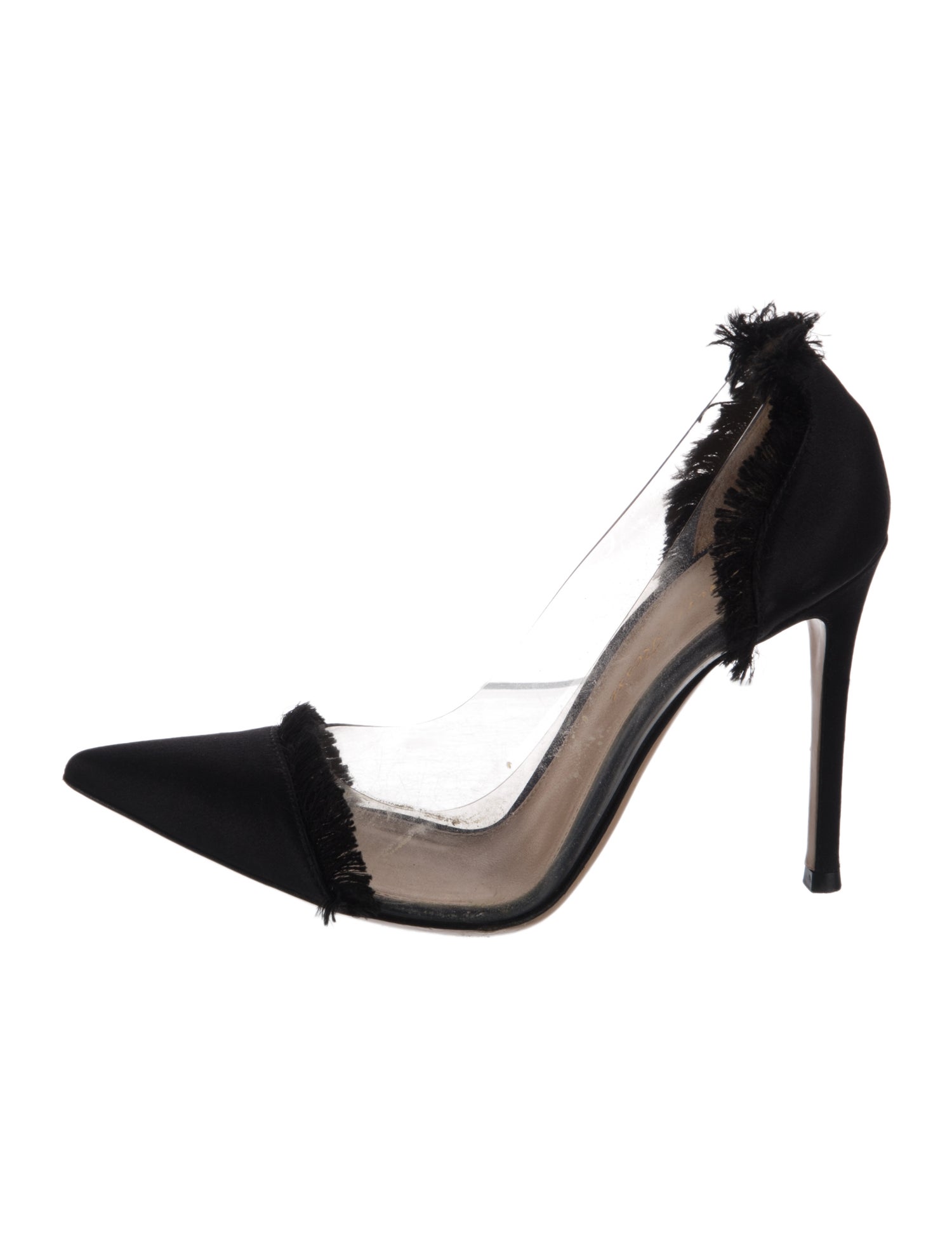 Gianvito Rossi Satin D'Orsay Pumps