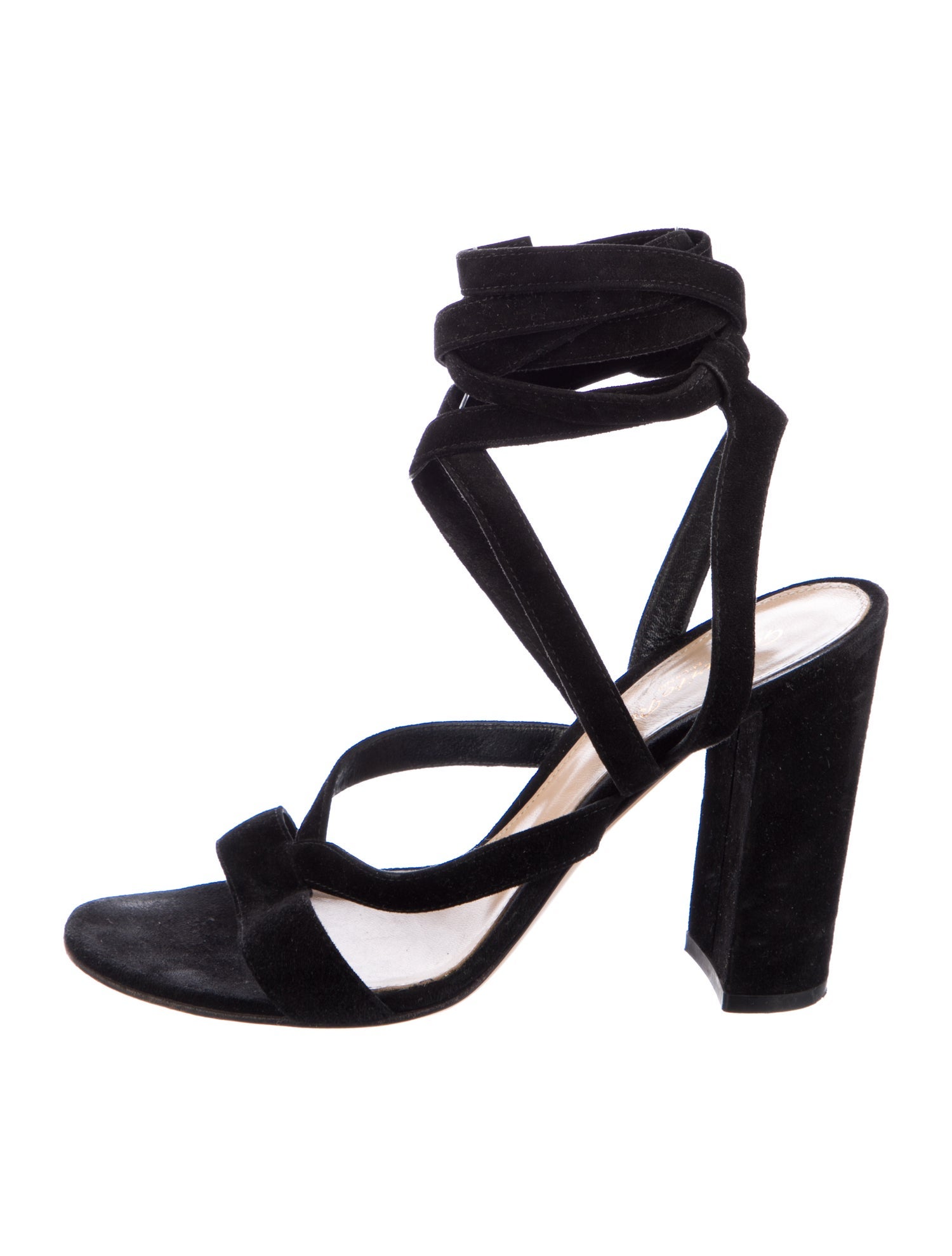 Gianvito Rossi Suede Gladiator Sandals