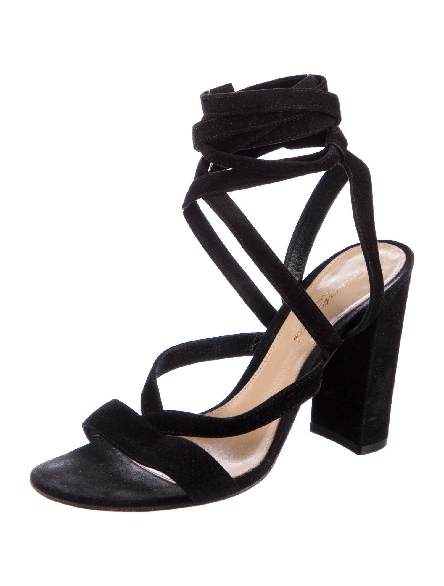 Gianvito Rossi Suede Gladiator Sandals