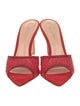 Gianvito Rossi Mesh Crystal Embellishments Slides
