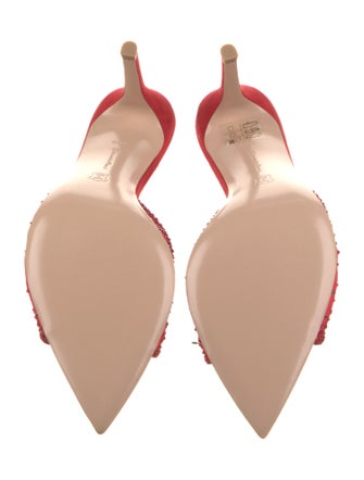 Gianvito Rossi Mesh Crystal Embellishments Slides