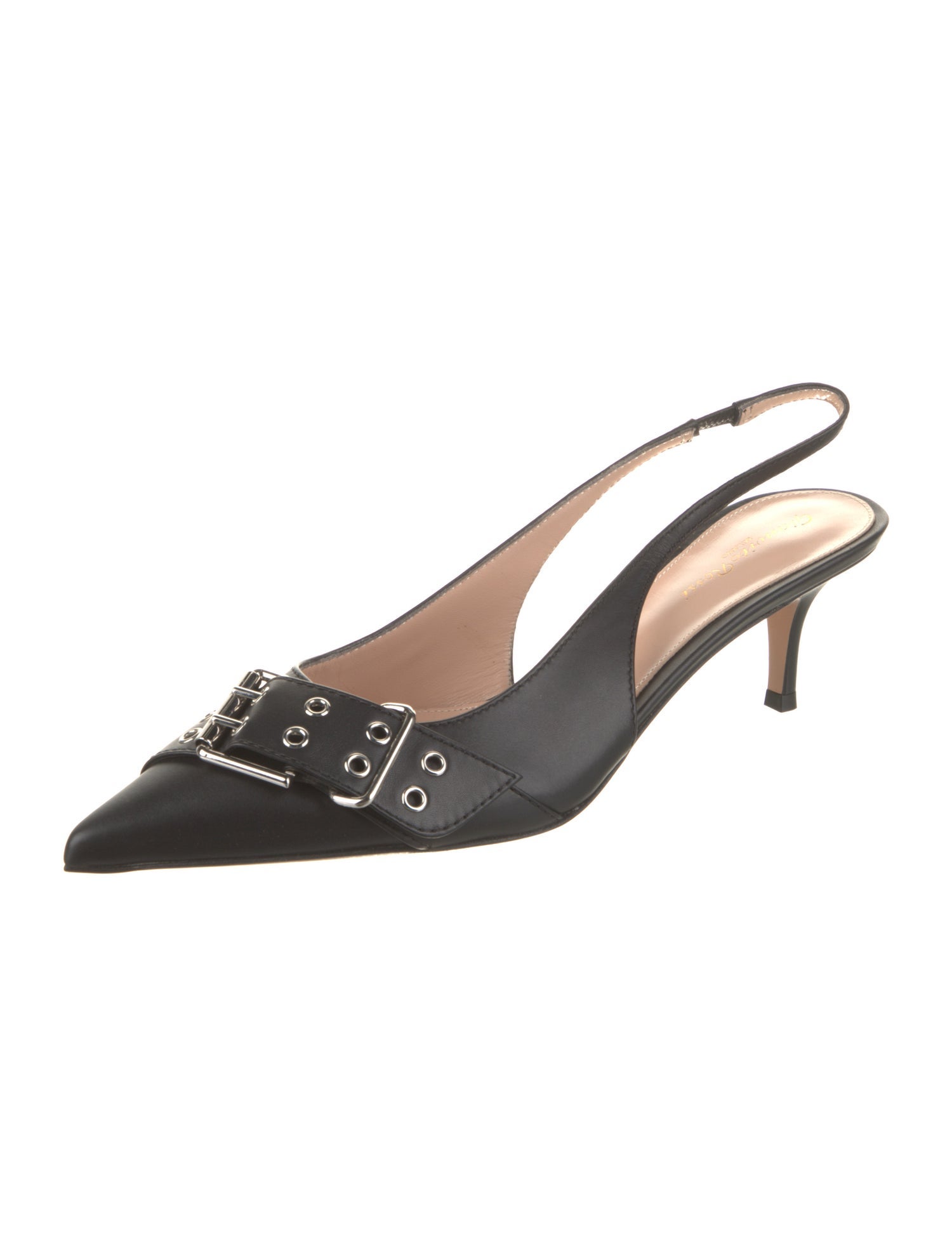 Gianvito Rossi Leather Slingback Pumps