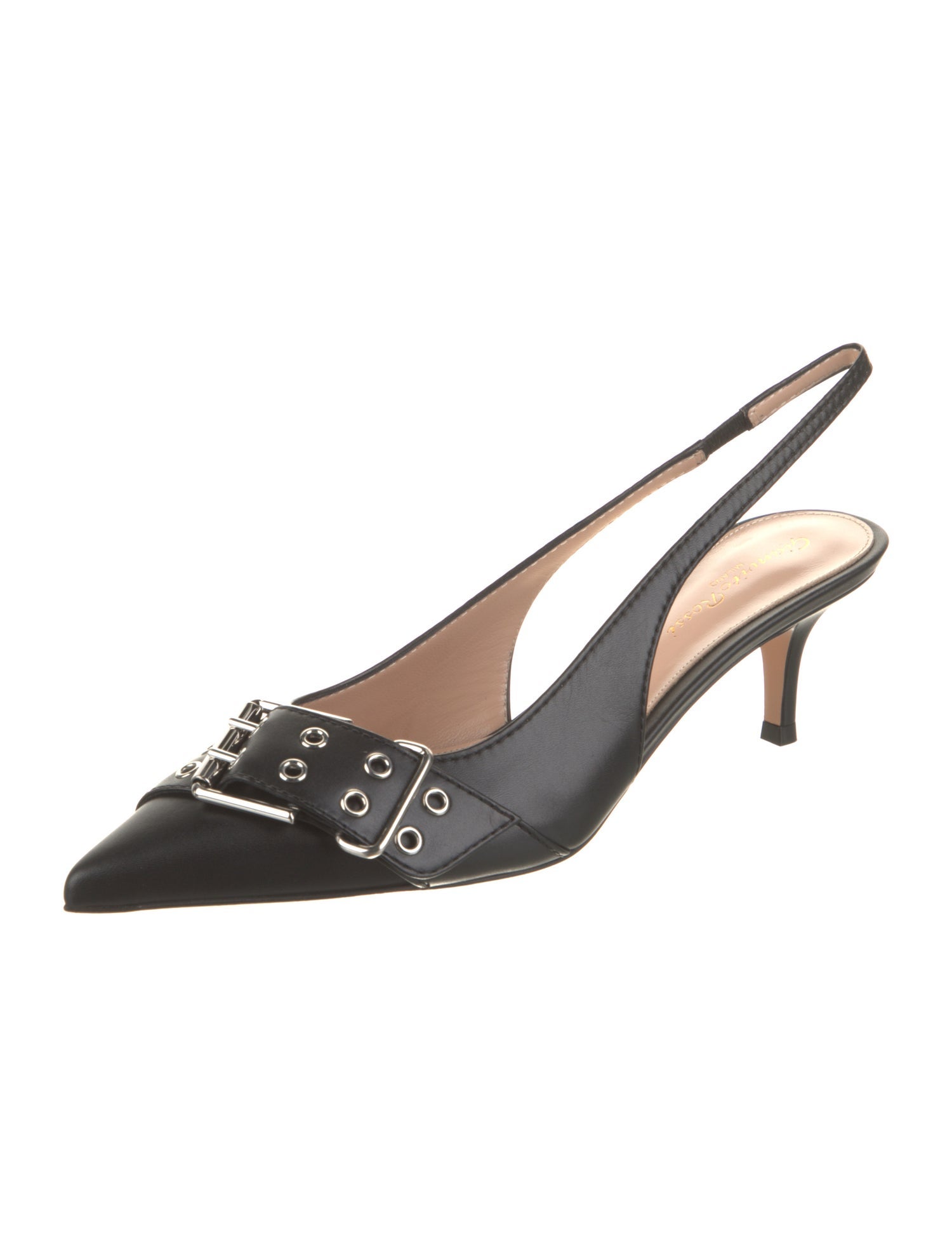 Gianvito Rossi Leather Slingback Pumps