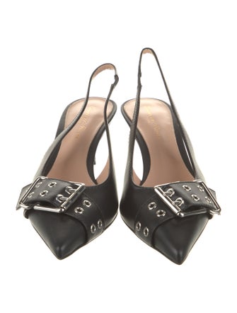 Gianvito Rossi Leather Slingback Pumps