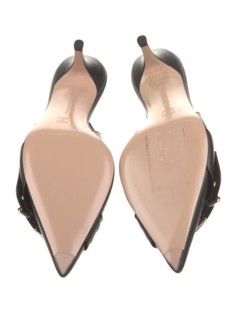 Gianvito Rossi Leather Slingback Pumps