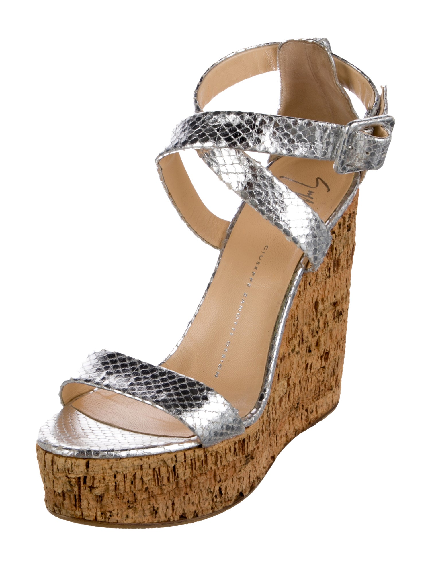 Giuseppe Zanotti Embossed Leather Sandals