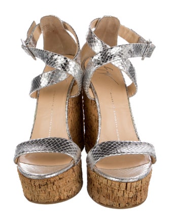 Giuseppe Zanotti Embossed Leather Sandals