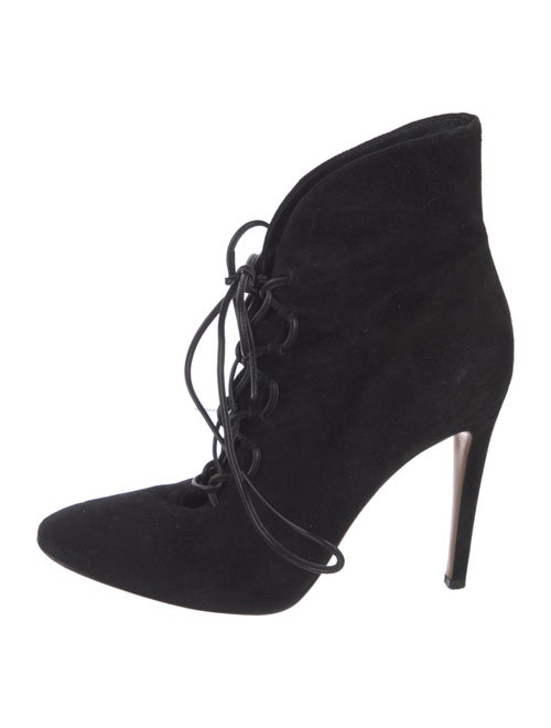 Gianvito Rossi Suede Lace-Up Boots